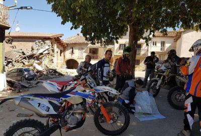 Anche i motociclisti tra i soccorritori nelle zone colpite dal sisma