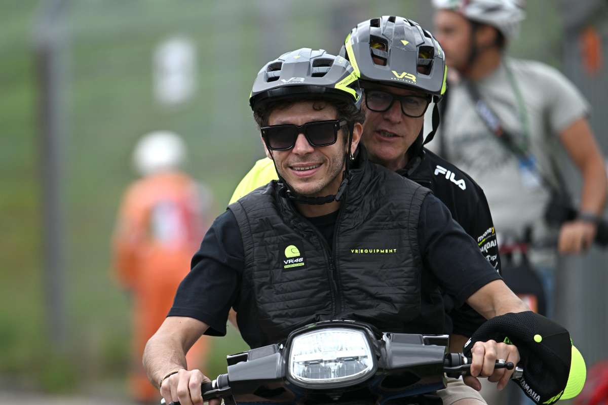 Valentino Rossi in motorino