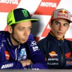 Valentino Rossi e Marquez in conferenza
