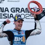 Fermin Aldeguer esulta per la vittoria