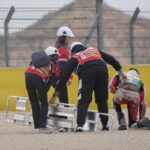 pilota di MotoGP caduto