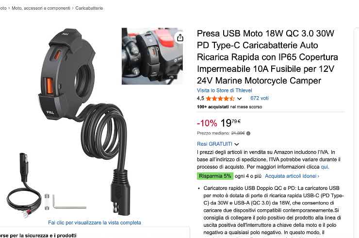 USB Thlevel presa novità