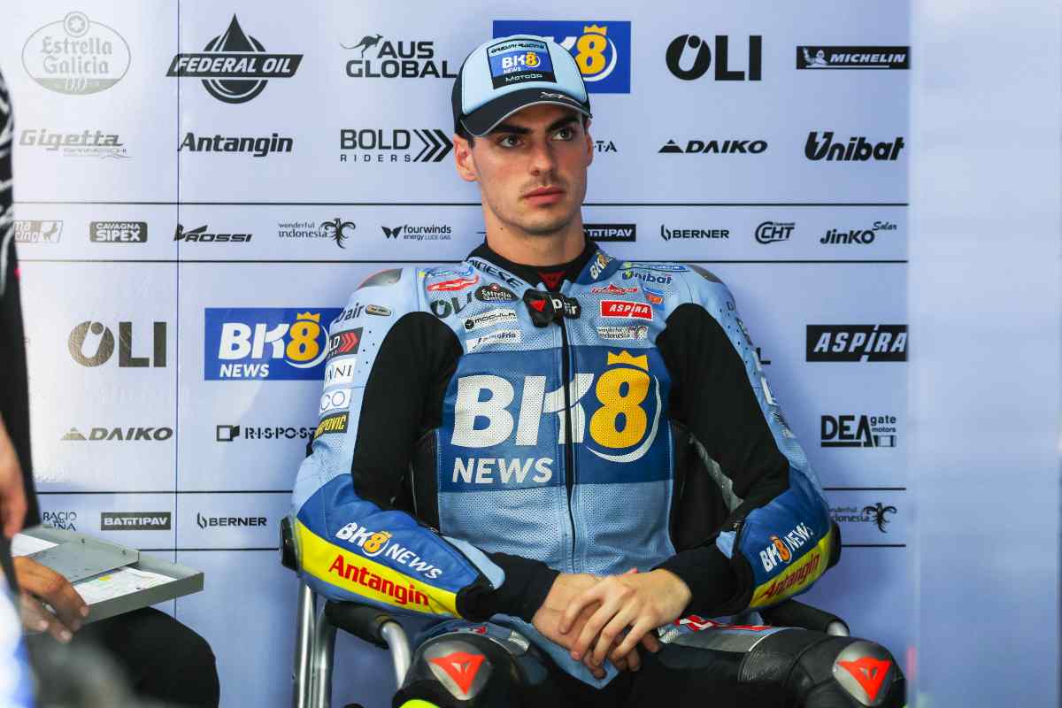 Aldeguer nel box del Team Gresini