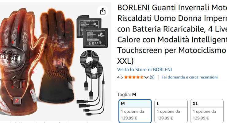 guanti moto amazon