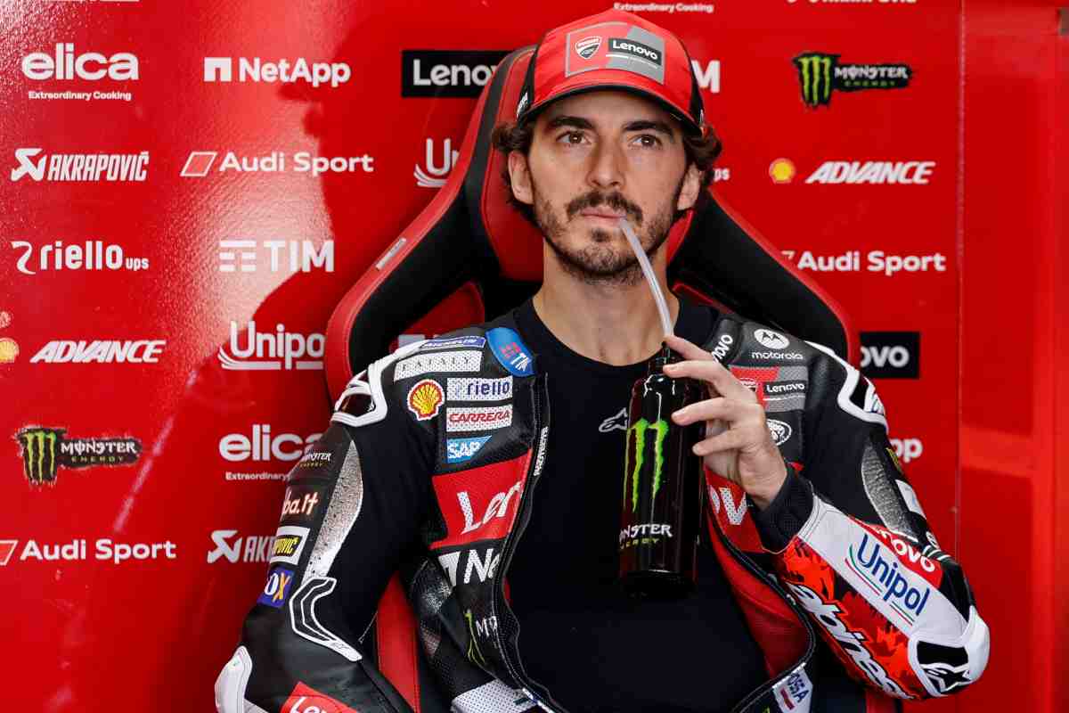 Bagnaia nel box Ducati