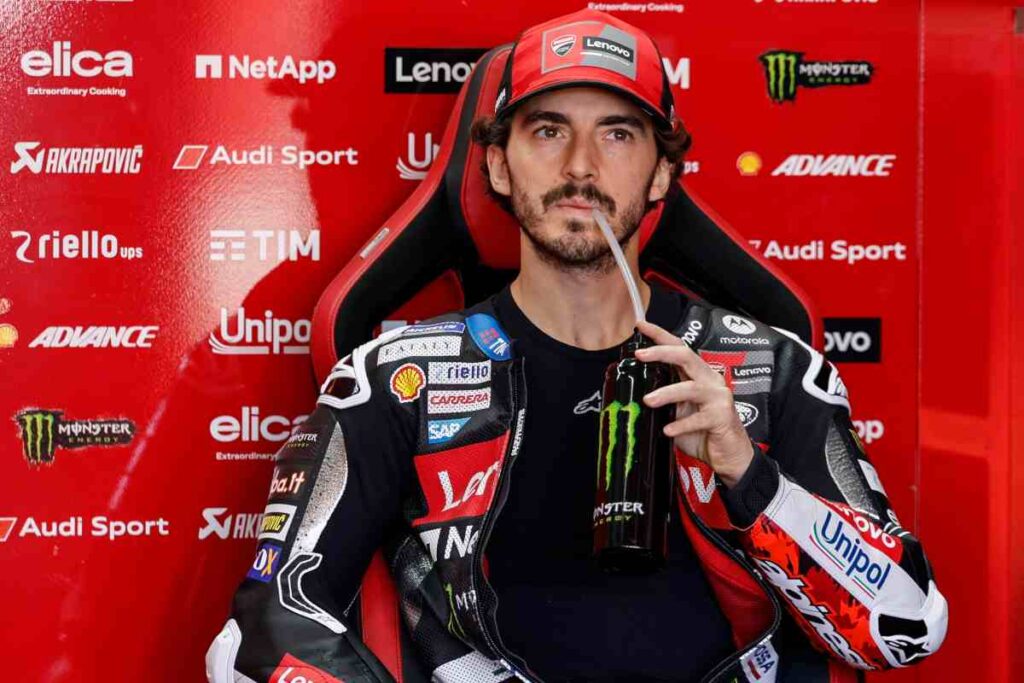 Bagnaia nel box Ducati