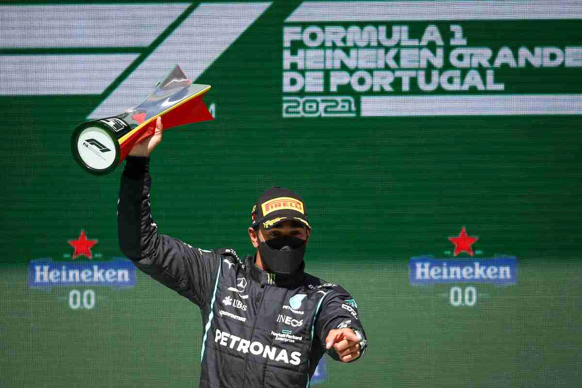 Hamilton sul podio del GP di Portimao