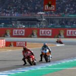 moto in gara in MotoGP